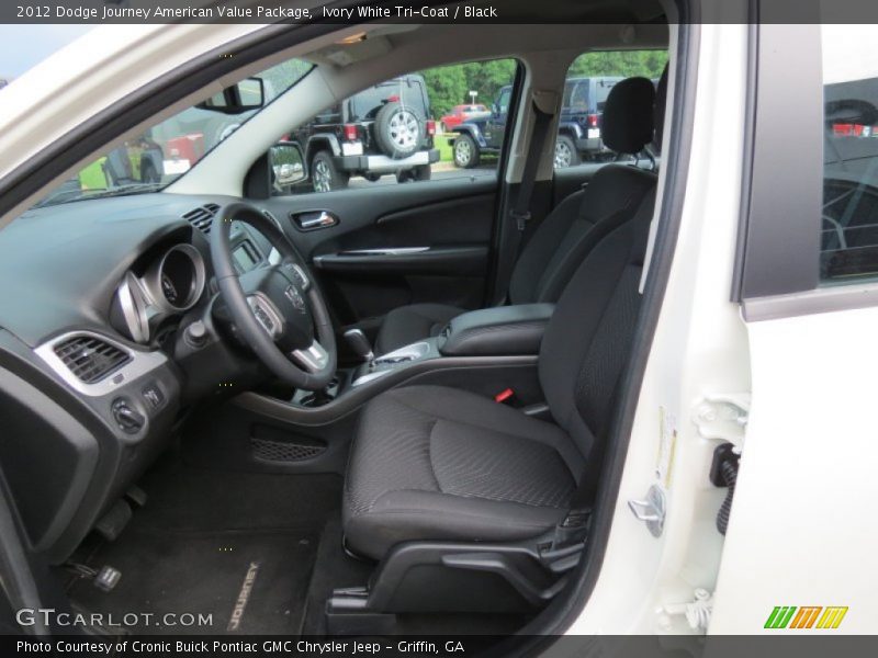 Ivory White Tri-Coat / Black 2012 Dodge Journey American Value Package