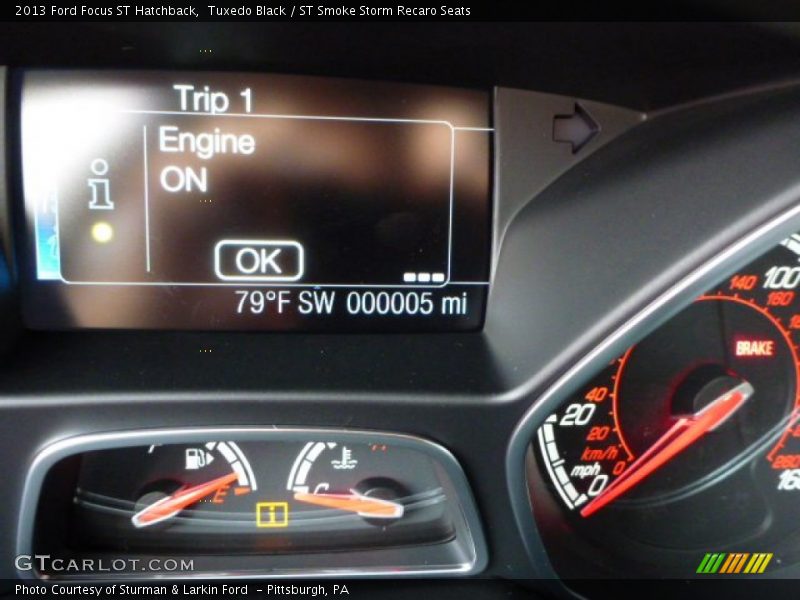 Tuxedo Black / ST Smoke Storm Recaro Seats 2013 Ford Focus ST Hatchback