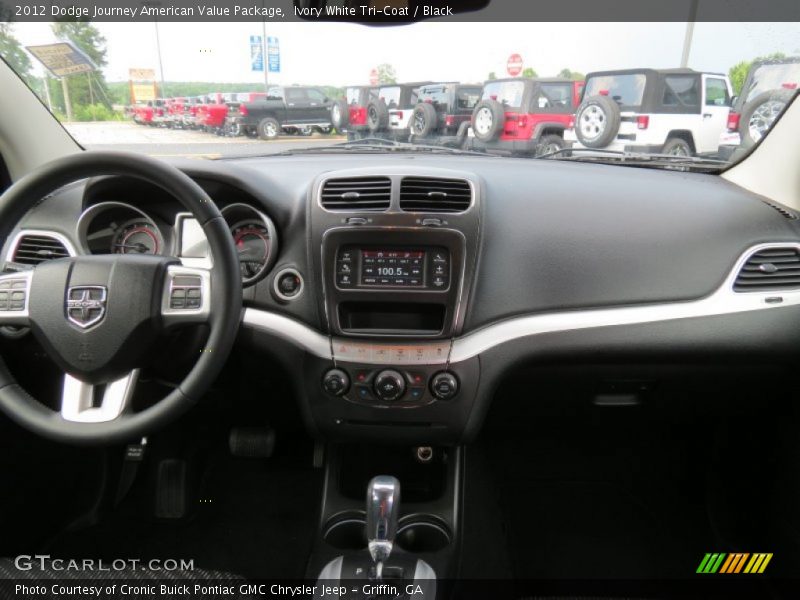 Ivory White Tri-Coat / Black 2012 Dodge Journey American Value Package