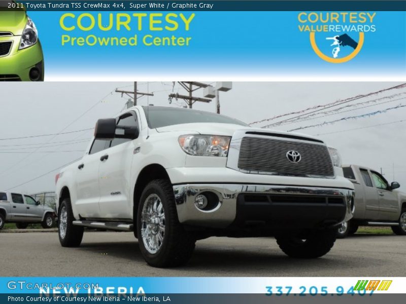 Super White / Graphite Gray 2011 Toyota Tundra TSS CrewMax 4x4