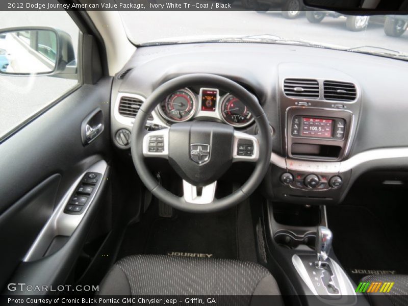 Ivory White Tri-Coat / Black 2012 Dodge Journey American Value Package