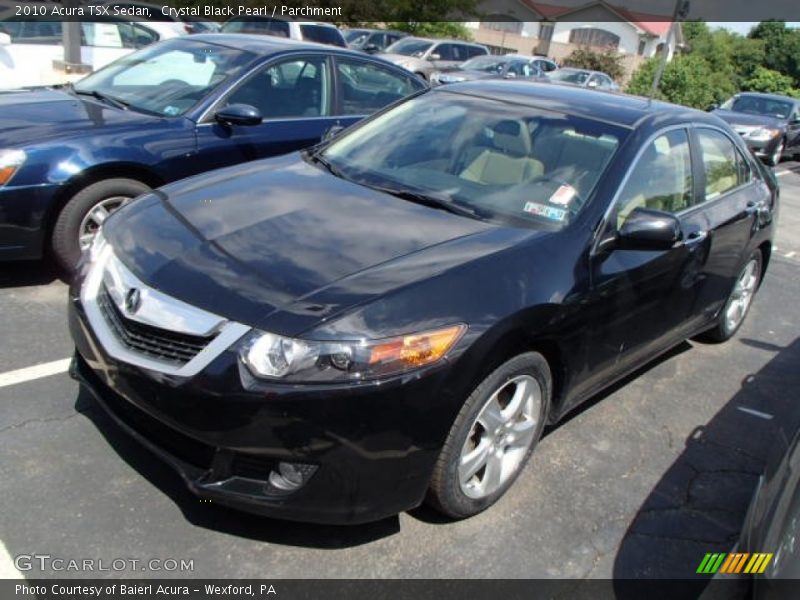 Crystal Black Pearl / Parchment 2010 Acura TSX Sedan