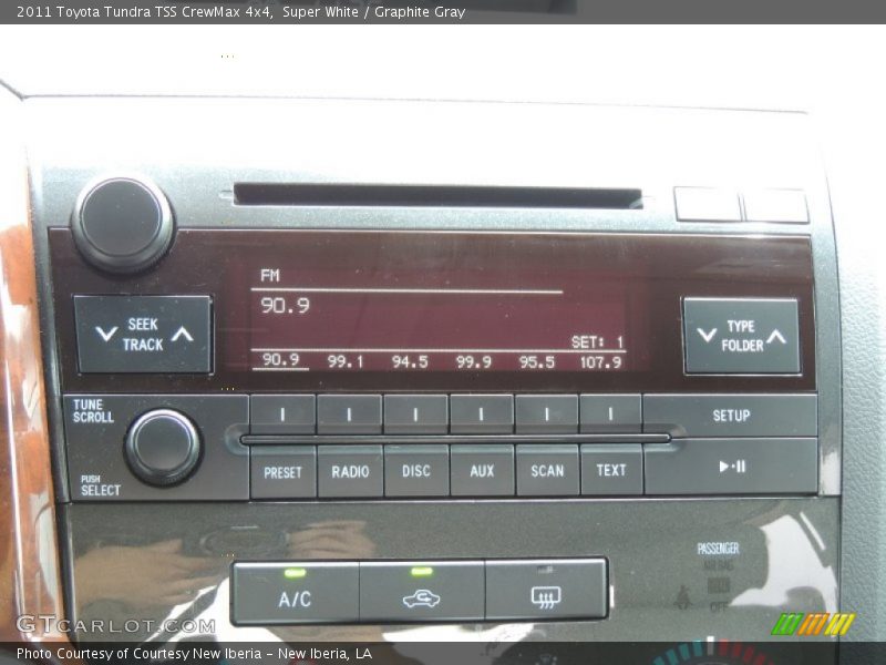 Super White / Graphite Gray 2011 Toyota Tundra TSS CrewMax 4x4