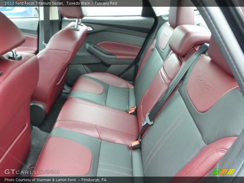 Tuxedo Black / Tuscany Red 2013 Ford Focus Titanium Sedan