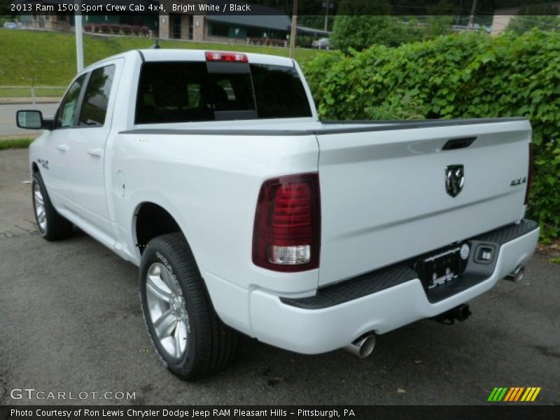 Bright White / Black 2013 Ram 1500 Sport Crew Cab 4x4