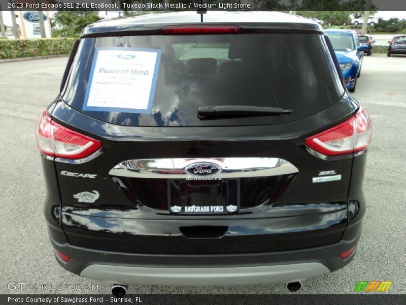 Tuxedo Black Metallic / Medium Light Stone 2013 Ford Escape SEL 2.0L EcoBoost