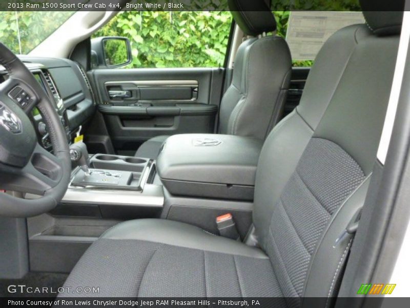 Bright White / Black 2013 Ram 1500 Sport Crew Cab 4x4