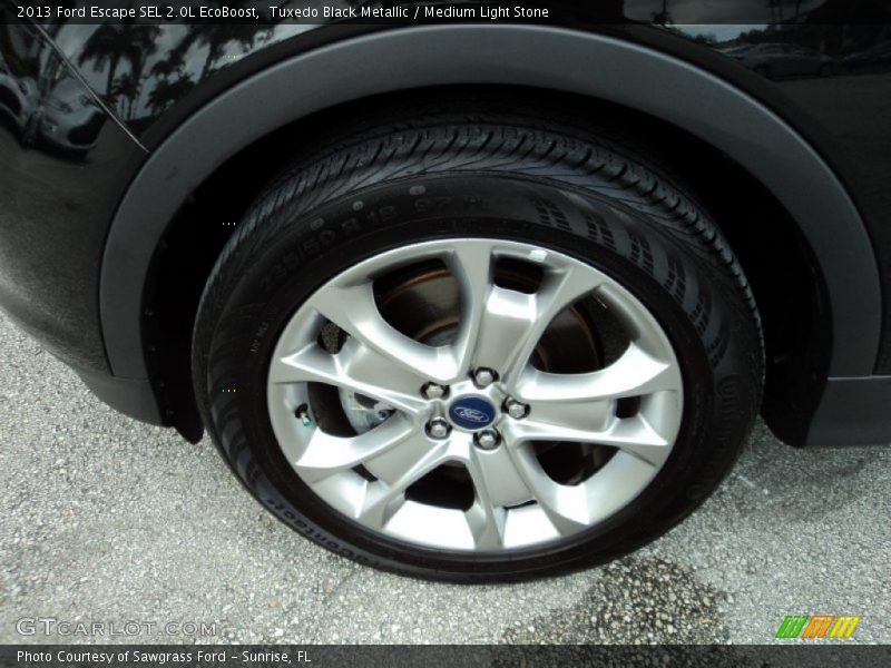 Tuxedo Black Metallic / Medium Light Stone 2013 Ford Escape SEL 2.0L EcoBoost