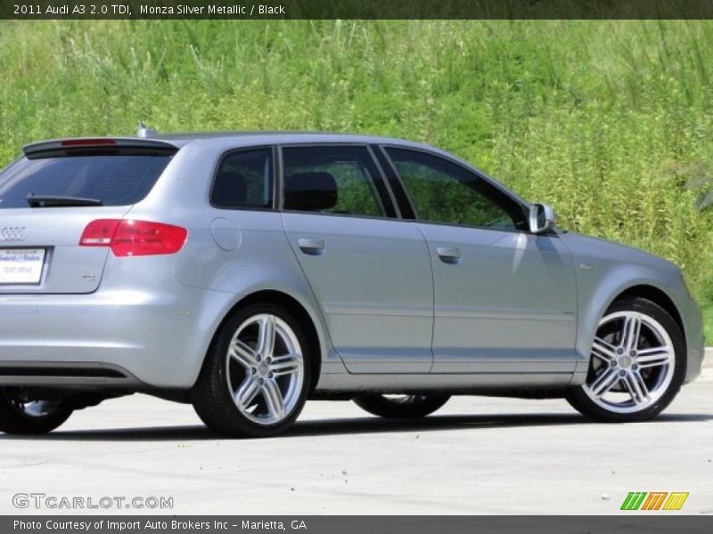 Monza Silver Metallic / Black 2011 Audi A3 2.0 TDI