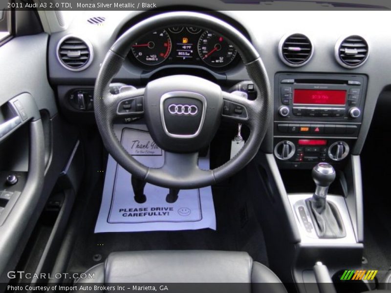 Monza Silver Metallic / Black 2011 Audi A3 2.0 TDI