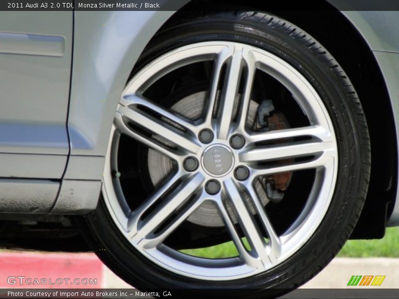 Monza Silver Metallic / Black 2011 Audi A3 2.0 TDI