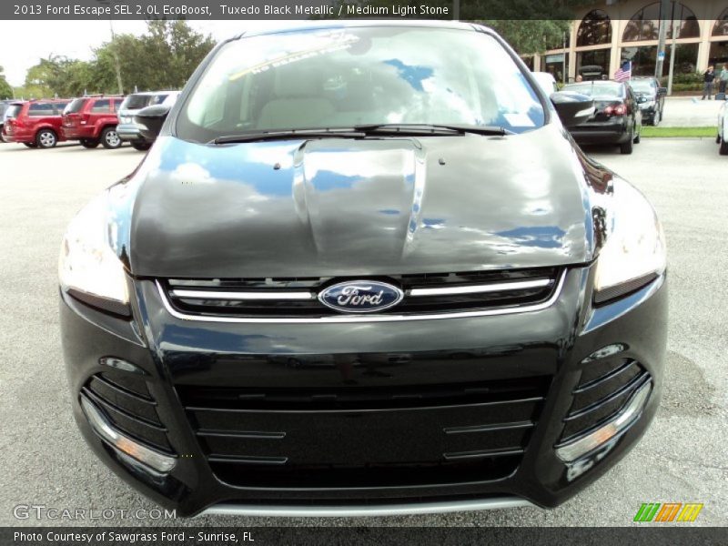 Tuxedo Black Metallic / Medium Light Stone 2013 Ford Escape SEL 2.0L EcoBoost
