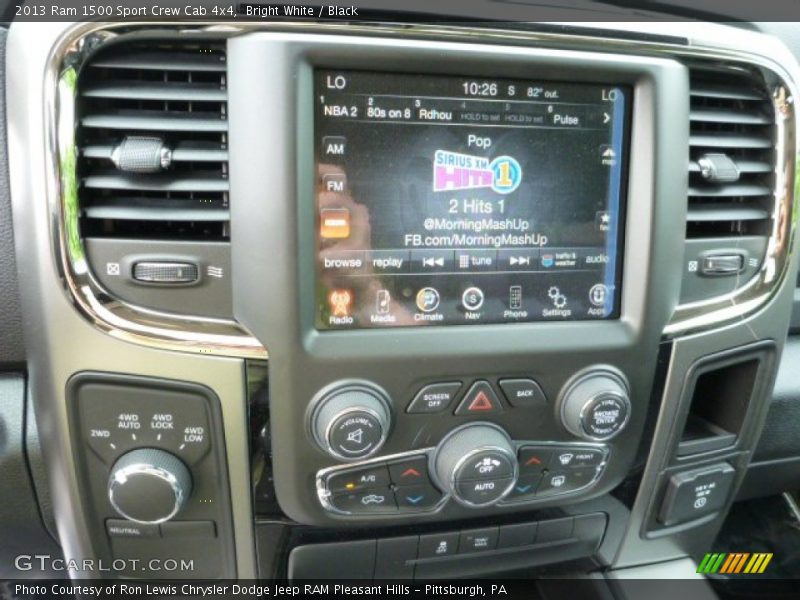 Bright White / Black 2013 Ram 1500 Sport Crew Cab 4x4