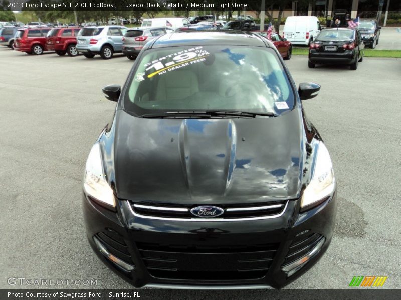 Tuxedo Black Metallic / Medium Light Stone 2013 Ford Escape SEL 2.0L EcoBoost