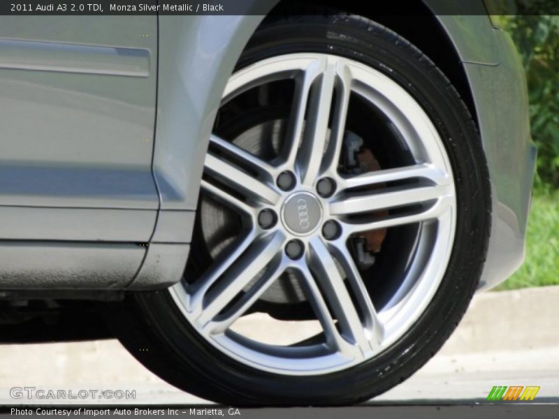 Monza Silver Metallic / Black 2011 Audi A3 2.0 TDI