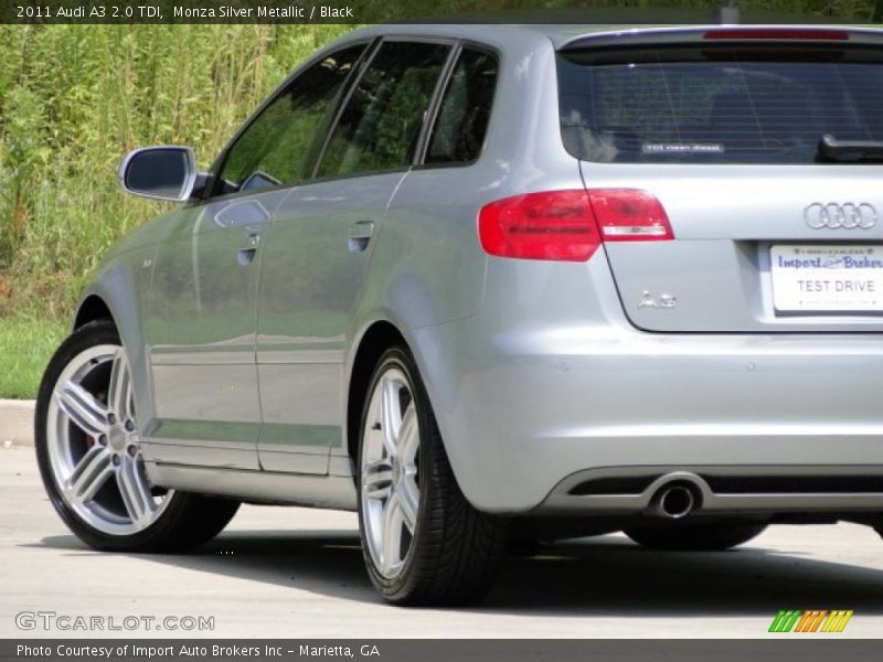 Monza Silver Metallic / Black 2011 Audi A3 2.0 TDI