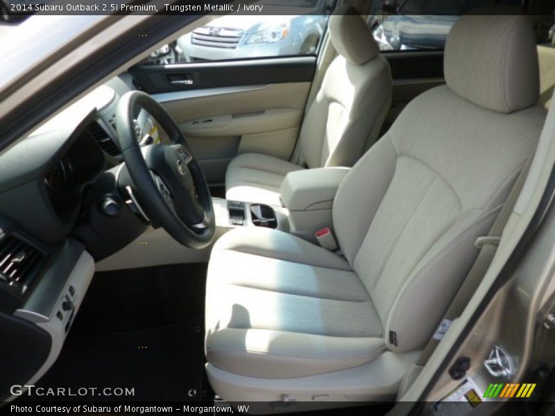 Tungsten Metallic / Ivory 2014 Subaru Outback 2.5i Premium