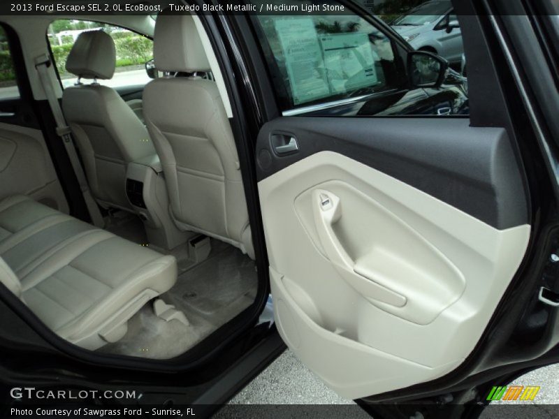 Tuxedo Black Metallic / Medium Light Stone 2013 Ford Escape SEL 2.0L EcoBoost