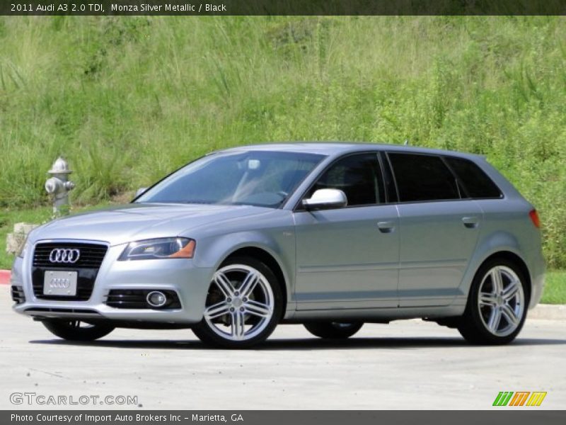 Monza Silver Metallic / Black 2011 Audi A3 2.0 TDI