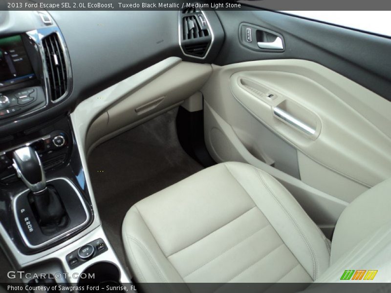 Tuxedo Black Metallic / Medium Light Stone 2013 Ford Escape SEL 2.0L EcoBoost