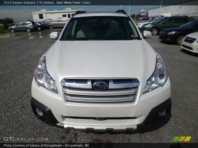 Satin White Pearl / Ivory 2014 Subaru Outback 2.5i Limited