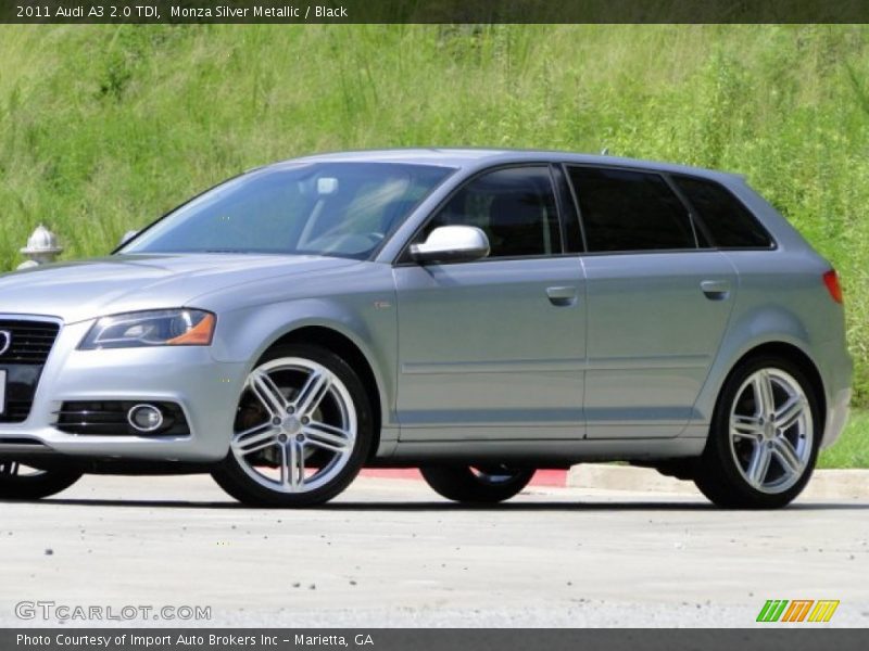 Monza Silver Metallic / Black 2011 Audi A3 2.0 TDI