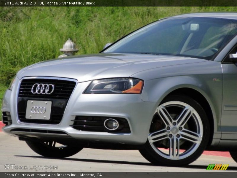 Monza Silver Metallic / Black 2011 Audi A3 2.0 TDI