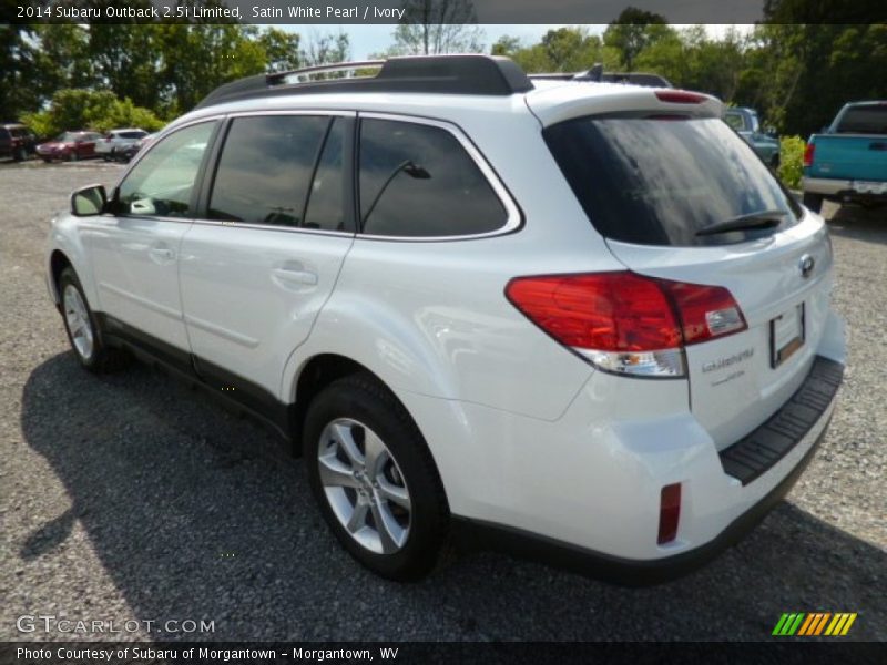 Satin White Pearl / Ivory 2014 Subaru Outback 2.5i Limited