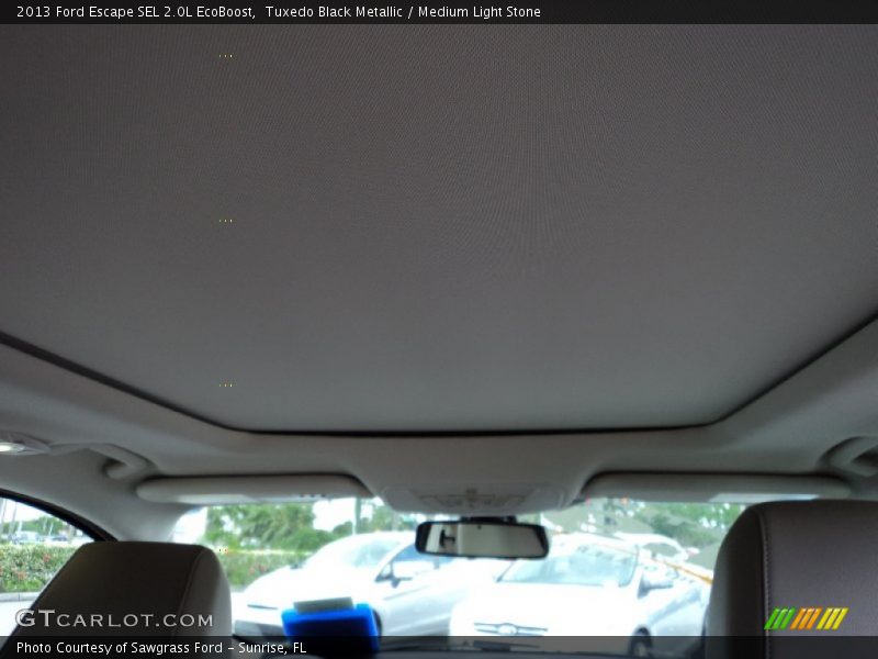 Tuxedo Black Metallic / Medium Light Stone 2013 Ford Escape SEL 2.0L EcoBoost