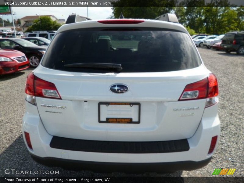 Satin White Pearl / Ivory 2014 Subaru Outback 2.5i Limited