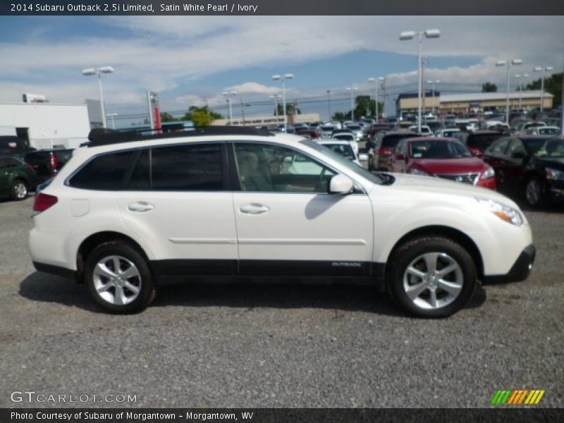 Satin White Pearl / Ivory 2014 Subaru Outback 2.5i Limited