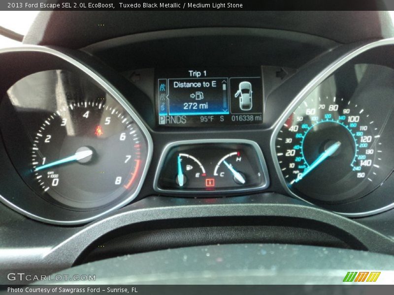 Tuxedo Black Metallic / Medium Light Stone 2013 Ford Escape SEL 2.0L EcoBoost