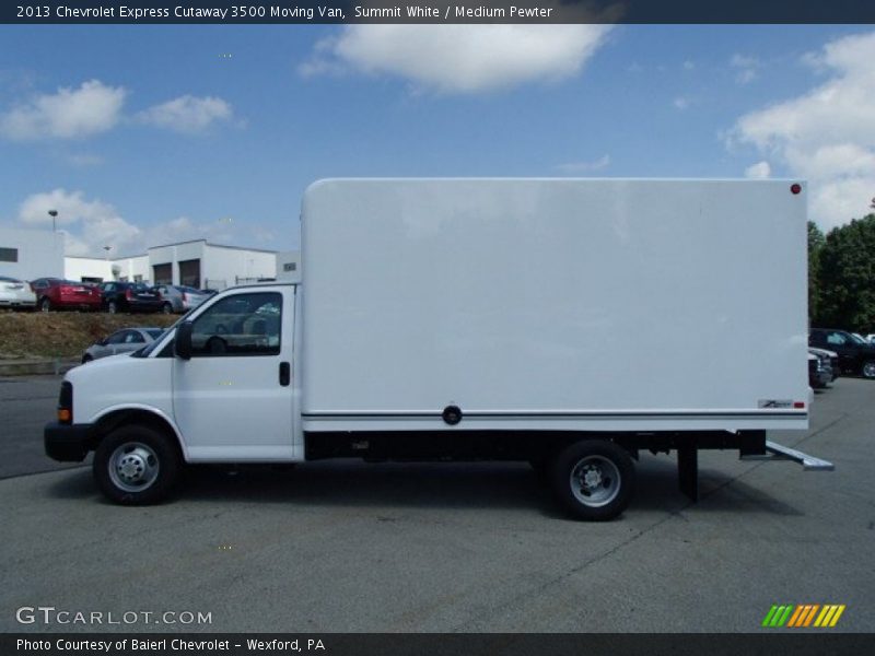 Summit White / Medium Pewter 2013 Chevrolet Express Cutaway 3500 Moving Van