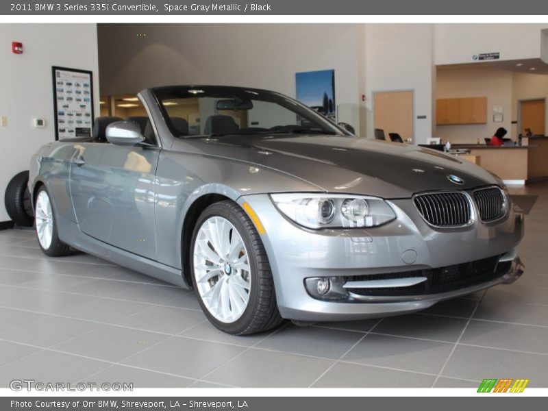 Space Gray Metallic / Black 2011 BMW 3 Series 335i Convertible