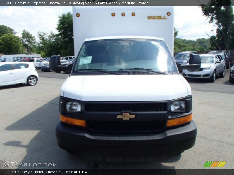Summit White / Medium Pewter 2013 Chevrolet Express Cutaway 3500 Moving Van