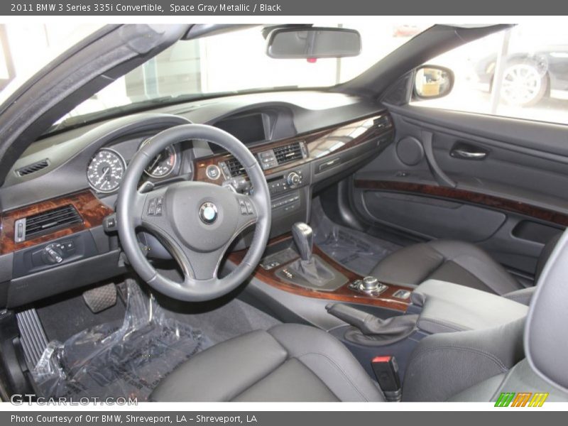 Space Gray Metallic / Black 2011 BMW 3 Series 335i Convertible