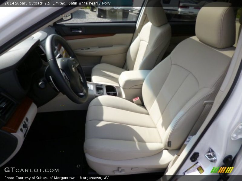 Satin White Pearl / Ivory 2014 Subaru Outback 2.5i Limited