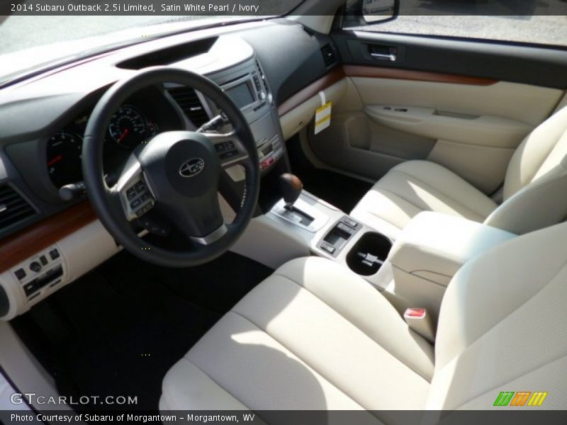 Satin White Pearl / Ivory 2014 Subaru Outback 2.5i Limited