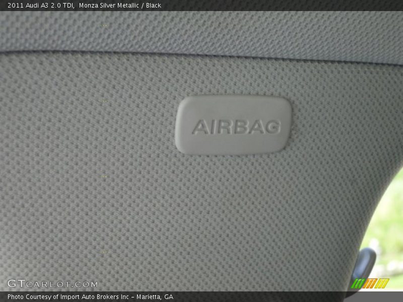 Monza Silver Metallic / Black 2011 Audi A3 2.0 TDI