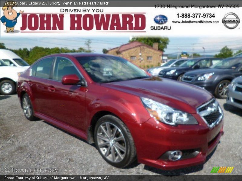 Venetian Red Pearl / Black 2013 Subaru Legacy 2.5i Sport