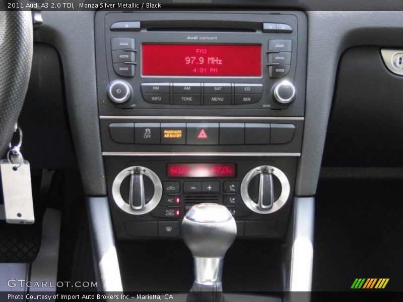 Monza Silver Metallic / Black 2011 Audi A3 2.0 TDI