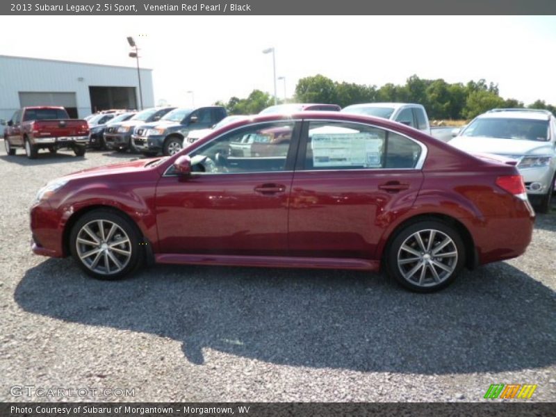 Venetian Red Pearl / Black 2013 Subaru Legacy 2.5i Sport