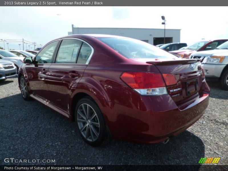 Venetian Red Pearl / Black 2013 Subaru Legacy 2.5i Sport