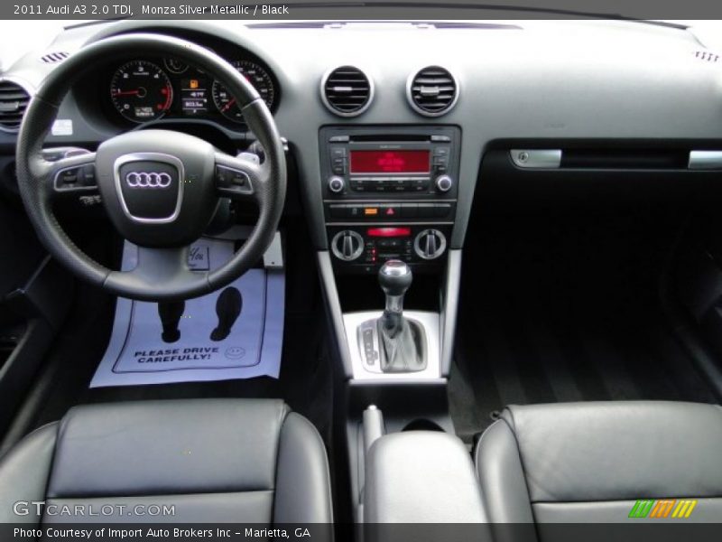 Monza Silver Metallic / Black 2011 Audi A3 2.0 TDI