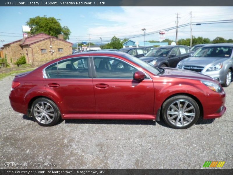 Venetian Red Pearl / Black 2013 Subaru Legacy 2.5i Sport