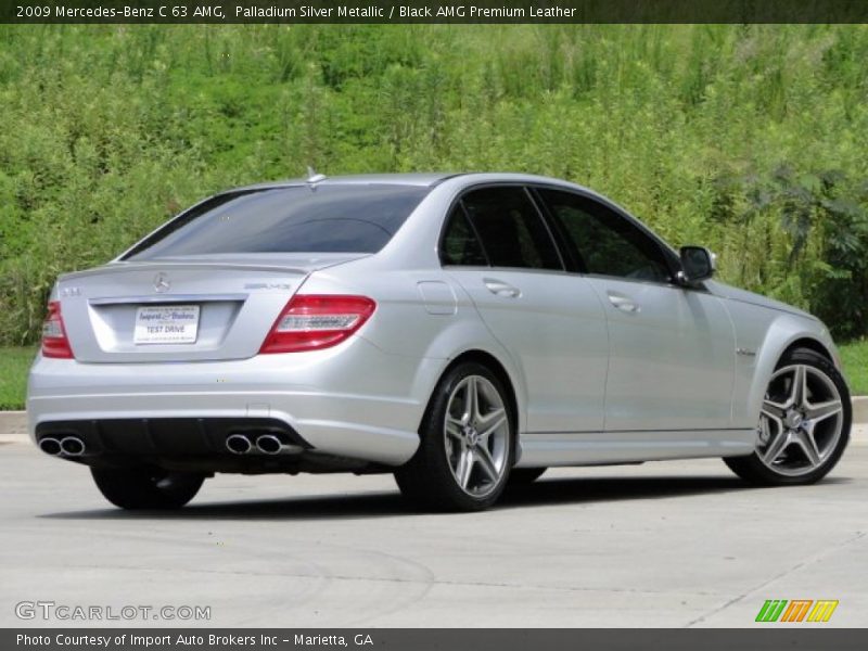 Palladium Silver Metallic / Black AMG Premium Leather 2009 Mercedes-Benz C 63 AMG
