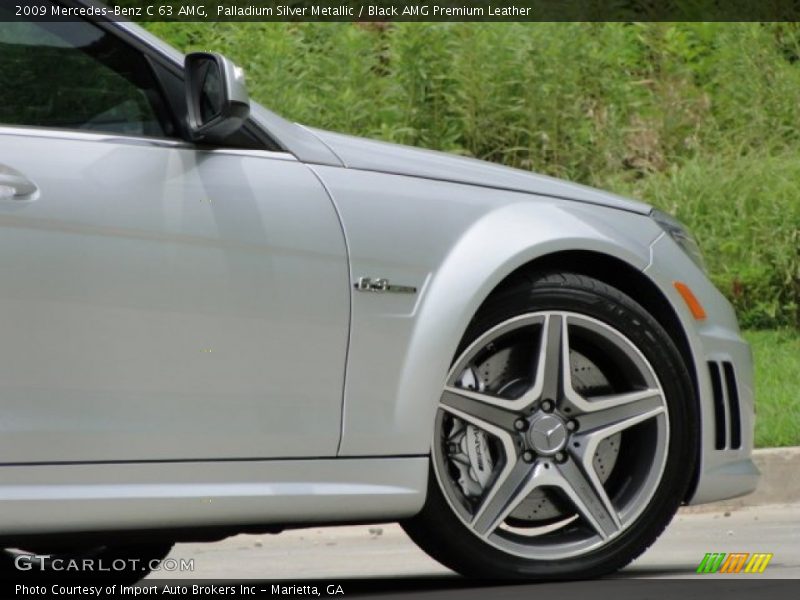 Palladium Silver Metallic / Black AMG Premium Leather 2009 Mercedes-Benz C 63 AMG