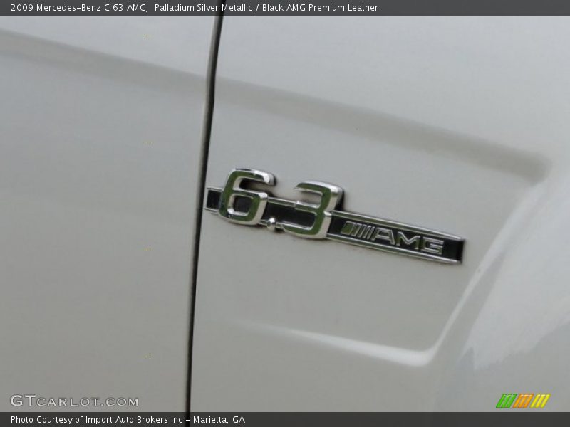 Palladium Silver Metallic / Black AMG Premium Leather 2009 Mercedes-Benz C 63 AMG