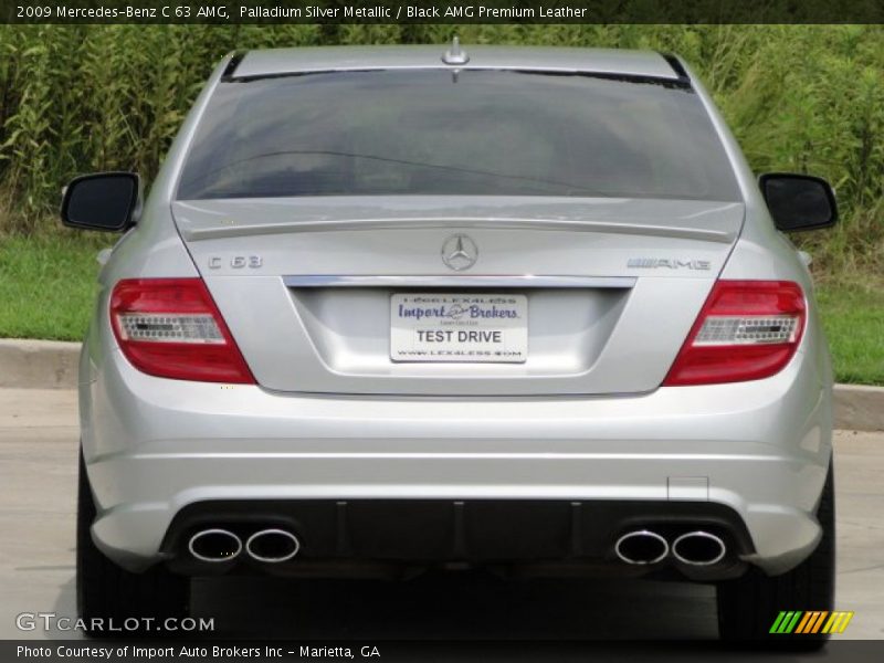 Palladium Silver Metallic / Black AMG Premium Leather 2009 Mercedes-Benz C 63 AMG