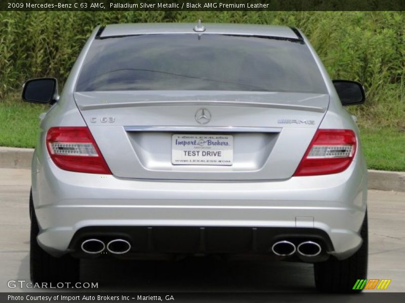 Palladium Silver Metallic / Black AMG Premium Leather 2009 Mercedes-Benz C 63 AMG